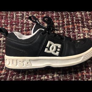 Black with white trim DC Skater shoes